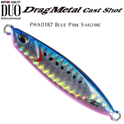 DUO Drag Metal CAST Shot Jig | PHA0187 Blue Pink Sardine