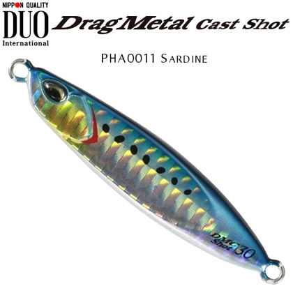 DUO Drag Metal CAST Shot Jig | PHA0011 Sardine