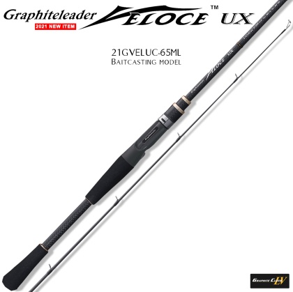 Graphiteleader Veloce UX 21GVELUC-65ML | Bass Baitcasting Rod