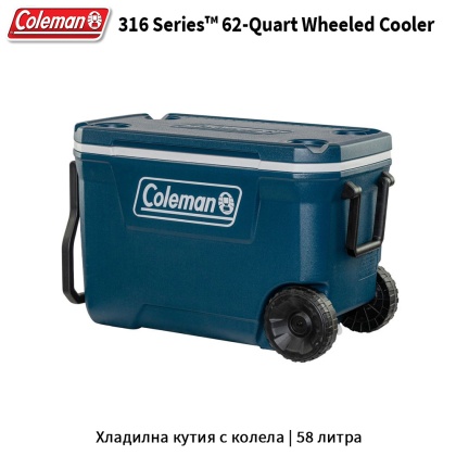 Coleman 316 Series™ 62-Quart Wheeled Cooler