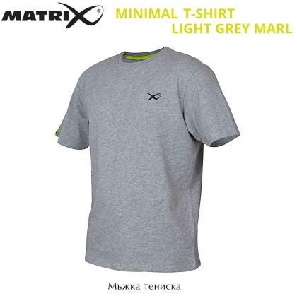 Matrix Minimal Light Grey Marl T-Shirt