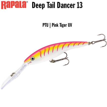 Rapala Deep Tail Dancer 13cm PTU | Pink Tiger UV
