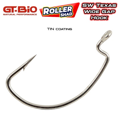 GT-Bio Roller Shad SW Texas Wide Gap Hooks | Офсет крючки