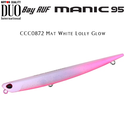 DUO Bay Ruf Manic 95 | CCC0872 Mat White Lolly Glow