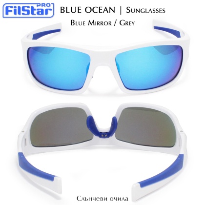 FilStar Blue Ocean Sunglasses | Blue Мirror / Grey