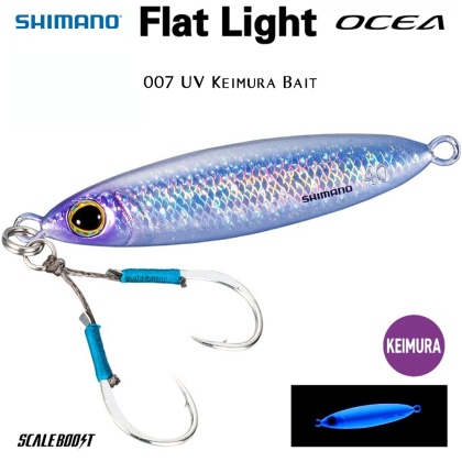 Shimano OCEA Flat Light Metal Jig | 007 UV Keimura Bait