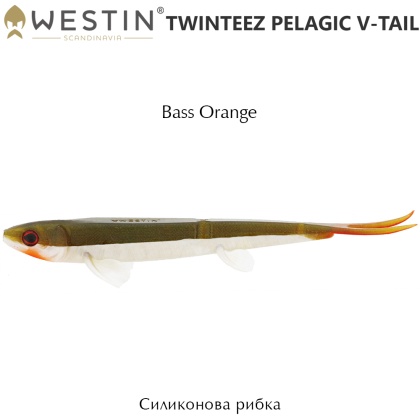 Westin Twinteez Pelagic V-Tail | Bass Orange