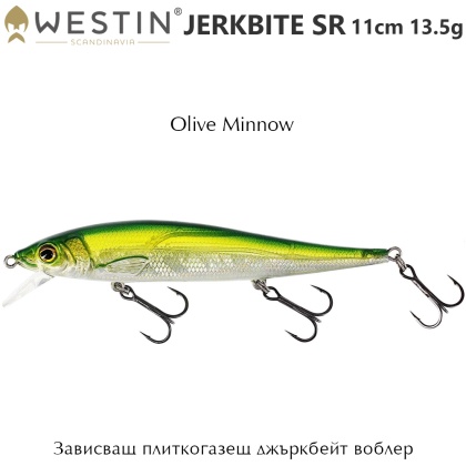 Westin Jerkbite SR 11cm | Olive Minnow