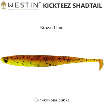 Westin KickTeez Shadtail | Brown Lime