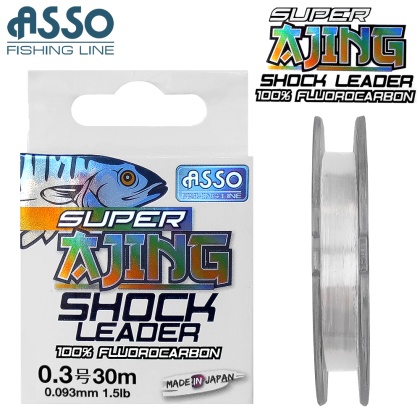 ASSO Super Ajing Shock Leader 30m | Fluorocarbon