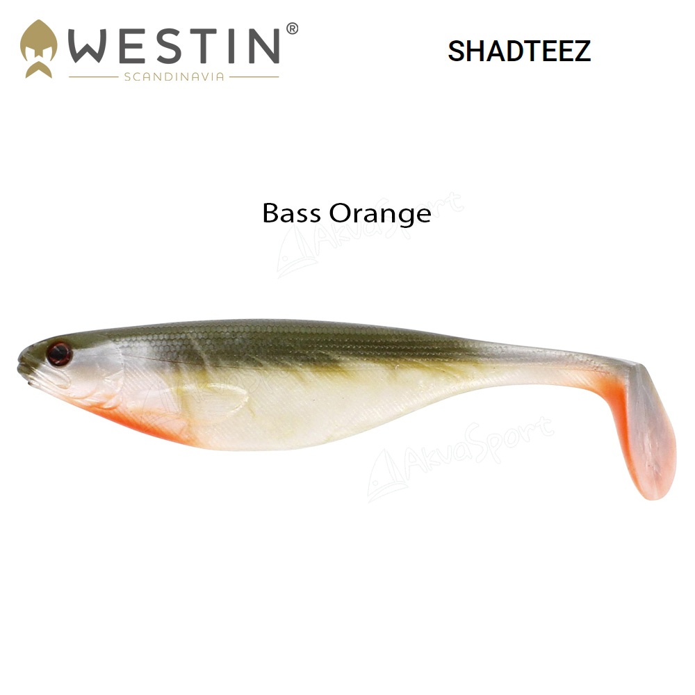 Westin Shad Teez Bass Orange 9 cm | Силиконова рибка | ПРИМАМКИ