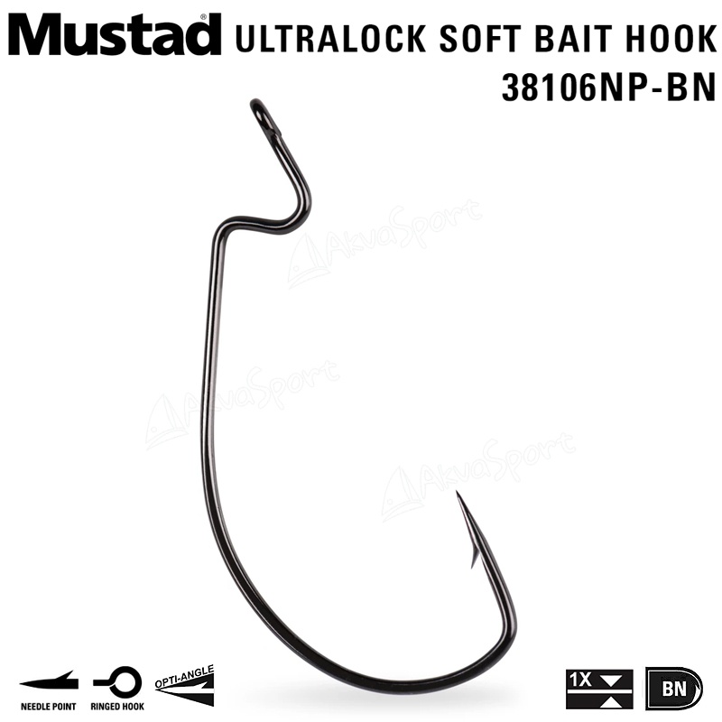 Mustad Ultra Lock 38106NP-BN | Офсетови куки | КУКИ