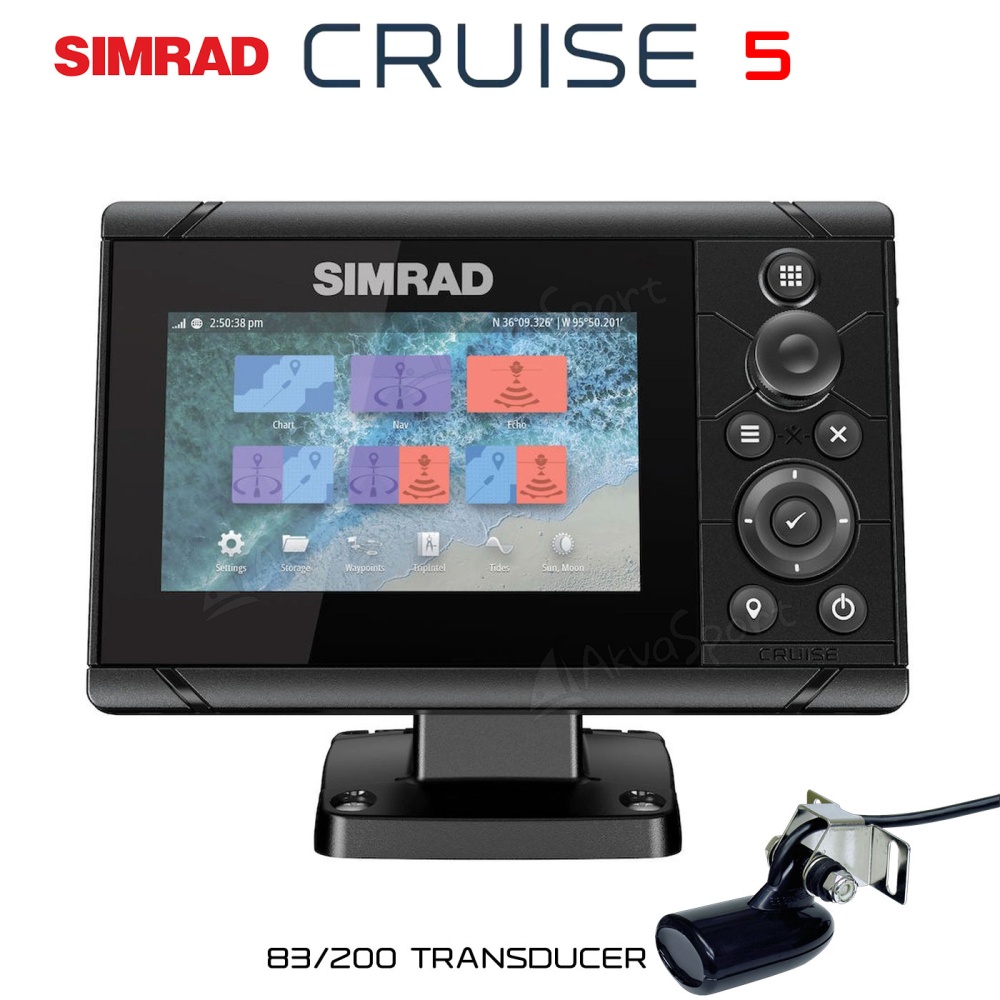 Simrad Cruise 5, 83/200 kHz Сонар-Картограф