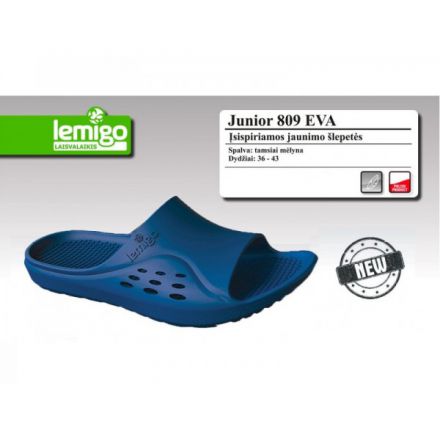 Тапочки Lemigo Junior 809 EVA темно-синий
