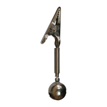 Звънче с щипка Bell 10 - дълго, метално единично