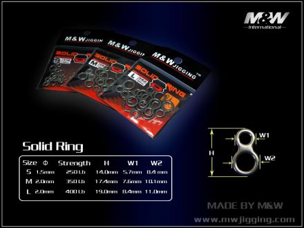 m&W Double Solid Ring 8