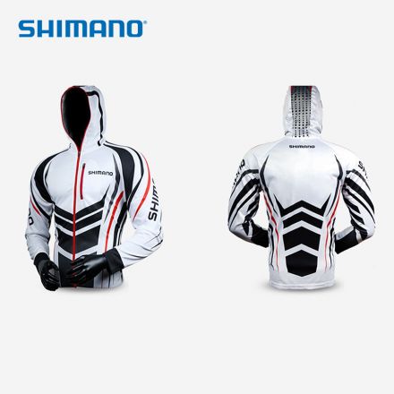 Рубашка Shimano Anti-UV с капюшоном и длинным рукавом