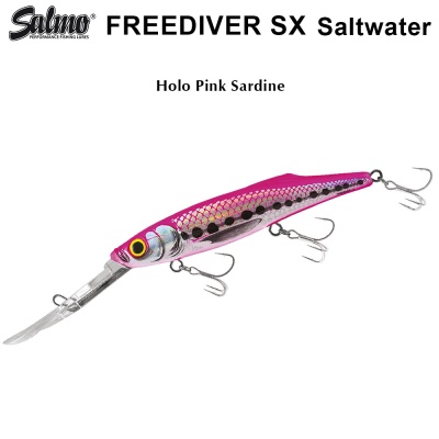 Salmo Freediver Saltwater | HPSA | Holographic Pink Sardine