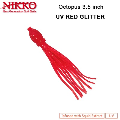 Nikko Octopus 3.5 UV Red Glitter