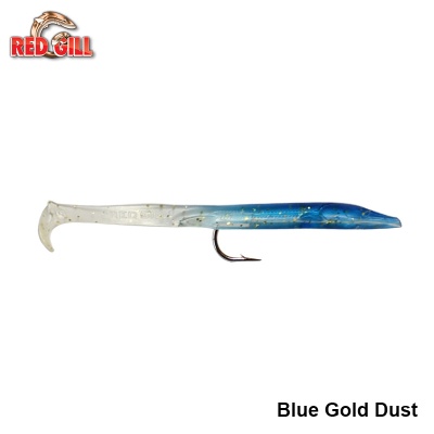 Red Gill Original Sand Eel Blue Gold Dust Flasher