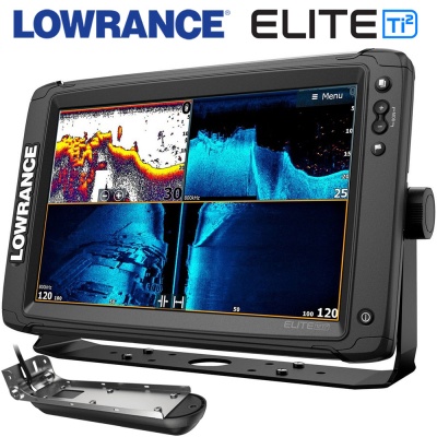 Lowrance Elite-12 Ti2 with 3-in-1 transducer Sonar | DownScan | SideScan
