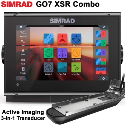 Simrad GO7 XSR + Active Imaging 3-in-1 Transducer