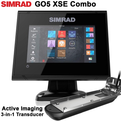 SIMRAD GO5 XSE + Active Imaging 3-in-1 Transducer