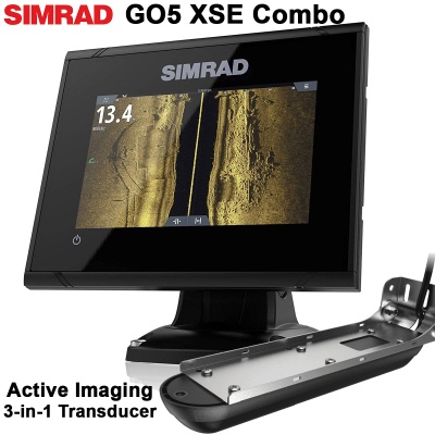 SIMRAD GO5 XSE + Active Imaging 3-in-1 Transducer