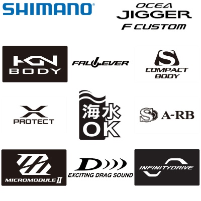 Shimano Ocea Jigger F Custom Системи