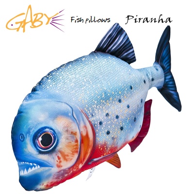 Gaby Fish Pillow PIRANHA