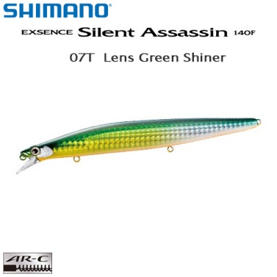 Shimano Exsence Silent Assassin 140F 07T Lens Green Shiner