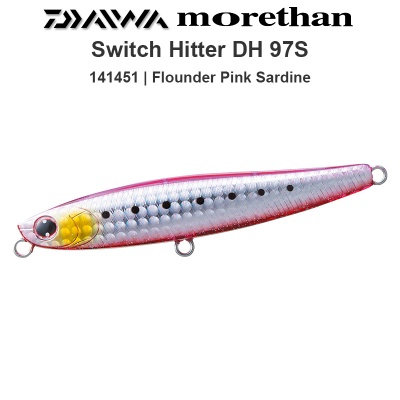 Daiwa Morethan Switch Hitter DH 97S | 141451 | Flounder Pink Sardine