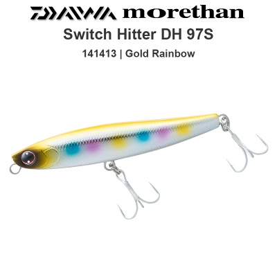Daiwa Morethan Switch Hitter DH 97S | 141413 | Gold Rainbow