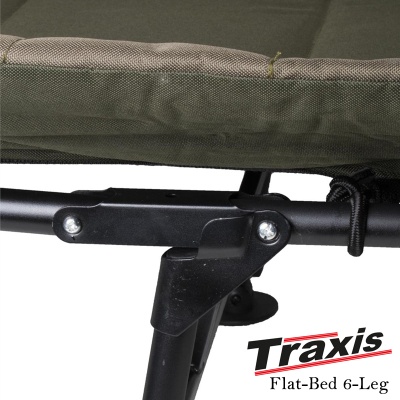 Traxis Flat Bed 6-Leg | Foldable Carp Bed