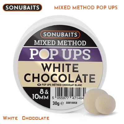 SonuBaits Mixed Method Pop Ups White Chocolate