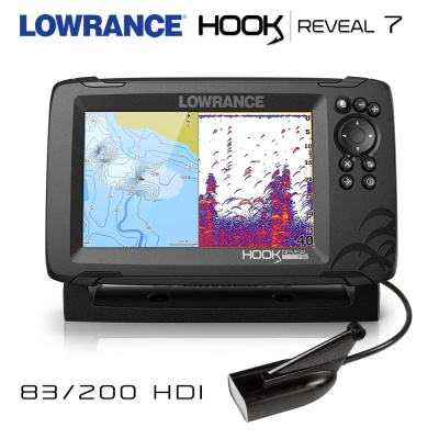 Крюк Lowrance REVEAL 7 | Зонд 83/200 HDI