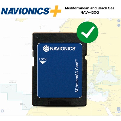 Navionics+ 43XG Mediterranean and Black Sea