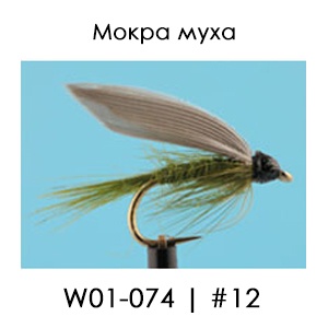 English Wet Fly | W01/074 Golden Olive