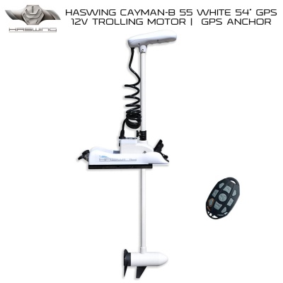 Тролинг мотор Haswing Cayman-B 55 WHITE 54" GPS 