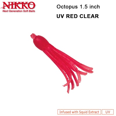 Nikko Octopus 1.5" | UV Red Clear