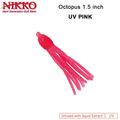 Nikko Octopus 1.5" | UV Pink