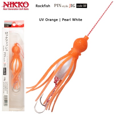 Nikko Pin Style Jig | Rockfish | UV Orange