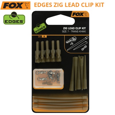 Комплект зажимов для поводков Fox Edges Zig | Комплект зиг-рига