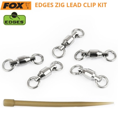 Комплект зажимов для поводков Fox Edges Zig | Комплект зиг-рига