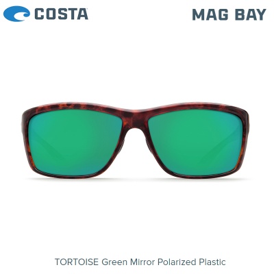 Costa Mag Bay | Tortoise | Green Mirror 580P | AA 10 OGMP