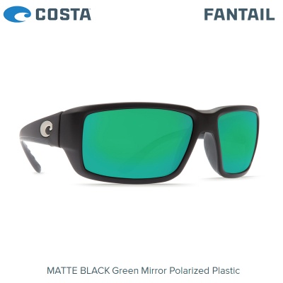 Слънчеви очила Costa Fantail | Matte Black | Green Mirror 580P | TF 11 OGMP