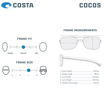 Costa Cocos | Размери