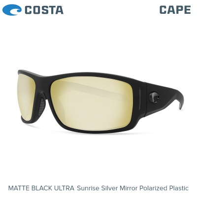 Costa Cape | Matte Black Ultra | Sunrise Silver Mirror 580P | CAP 187 OSSP