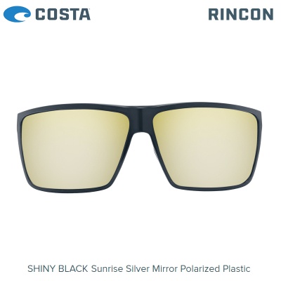  Слънчеви очила Costa Rincon | Shiny Black | Sunrise Silver Mirror 580P | RIN 11 OSSP