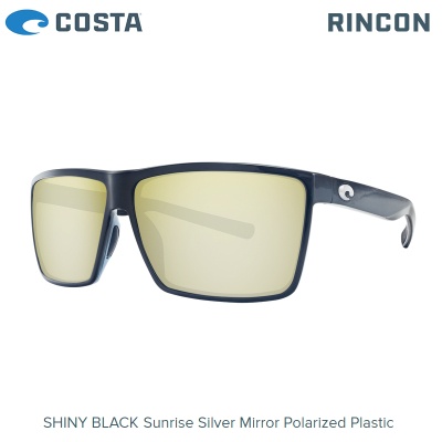  Слънчеви очила Costa Rincon | Shiny Black | Sunrise Silver Mirror 580P | RIN 11 OSSP